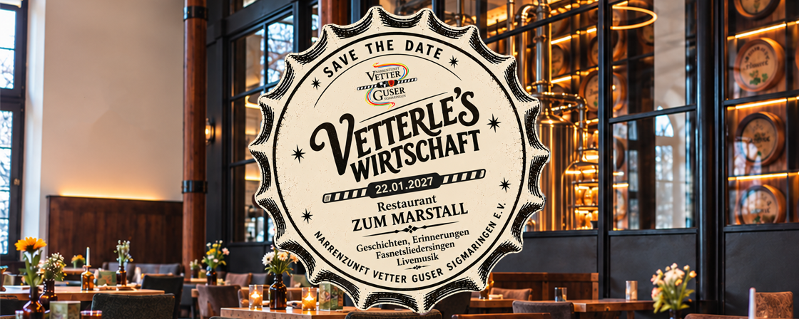 Save the date – 3. Vetterle’s Wirtschaft